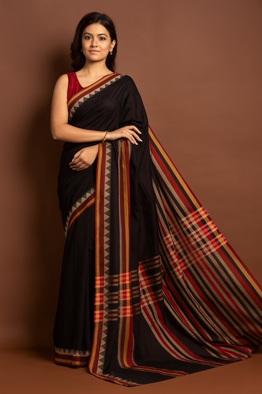 Narayanpet Cotton sarees – Thunder - 100% Cotton Sarees – Perfect for all occasions – P000352