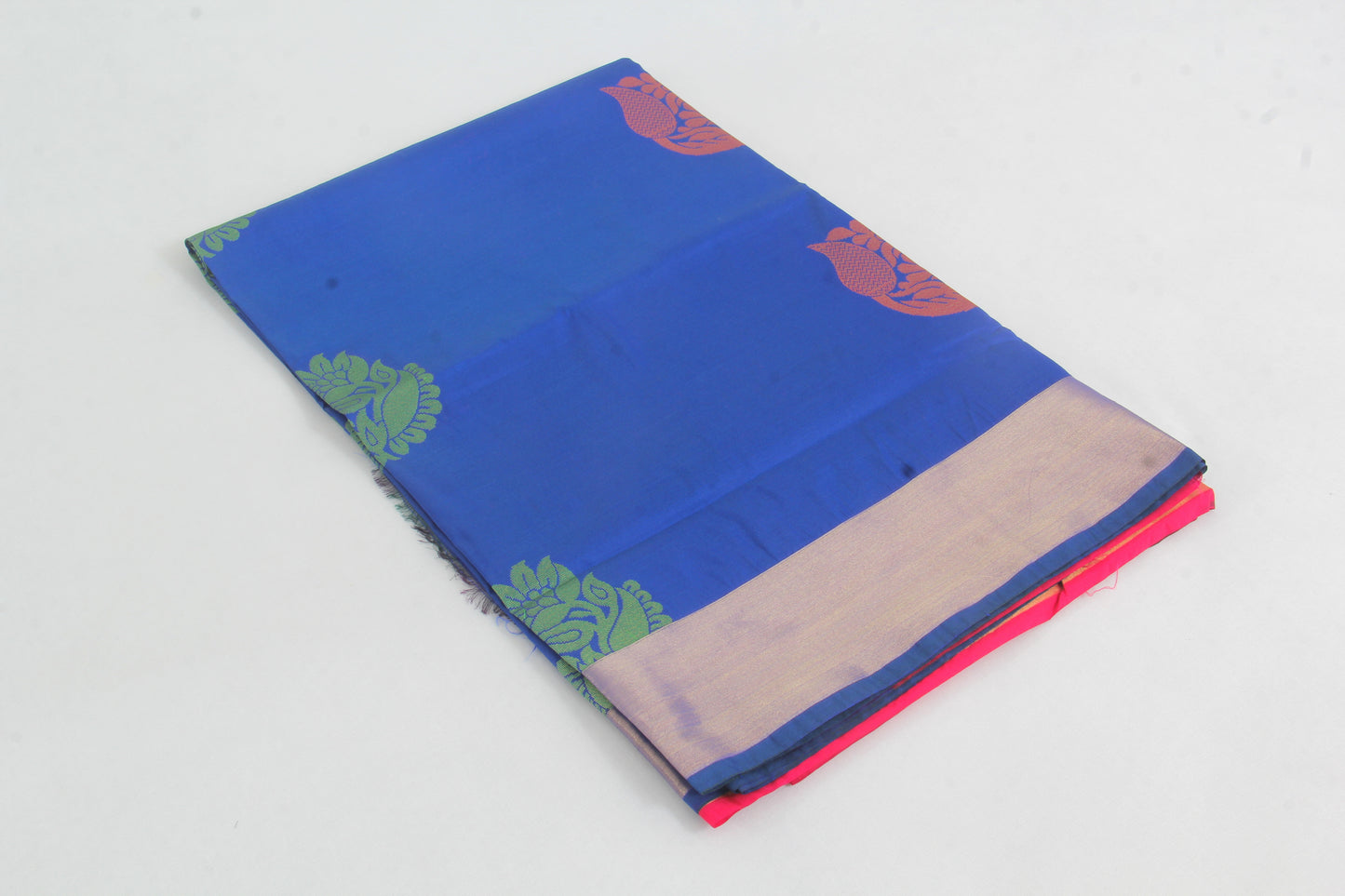 Salem Silk Sarees – Cerulean Blue – Soft Saree – Fancy border - Soft Silk – P000276