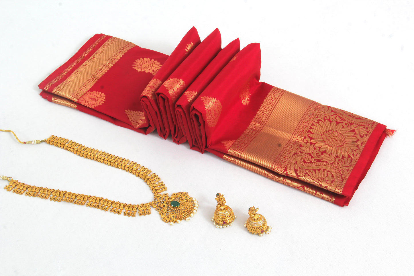 Salem Silk Sarees – Cherry color – 75% Pure Silk - Soft Silk – P000271