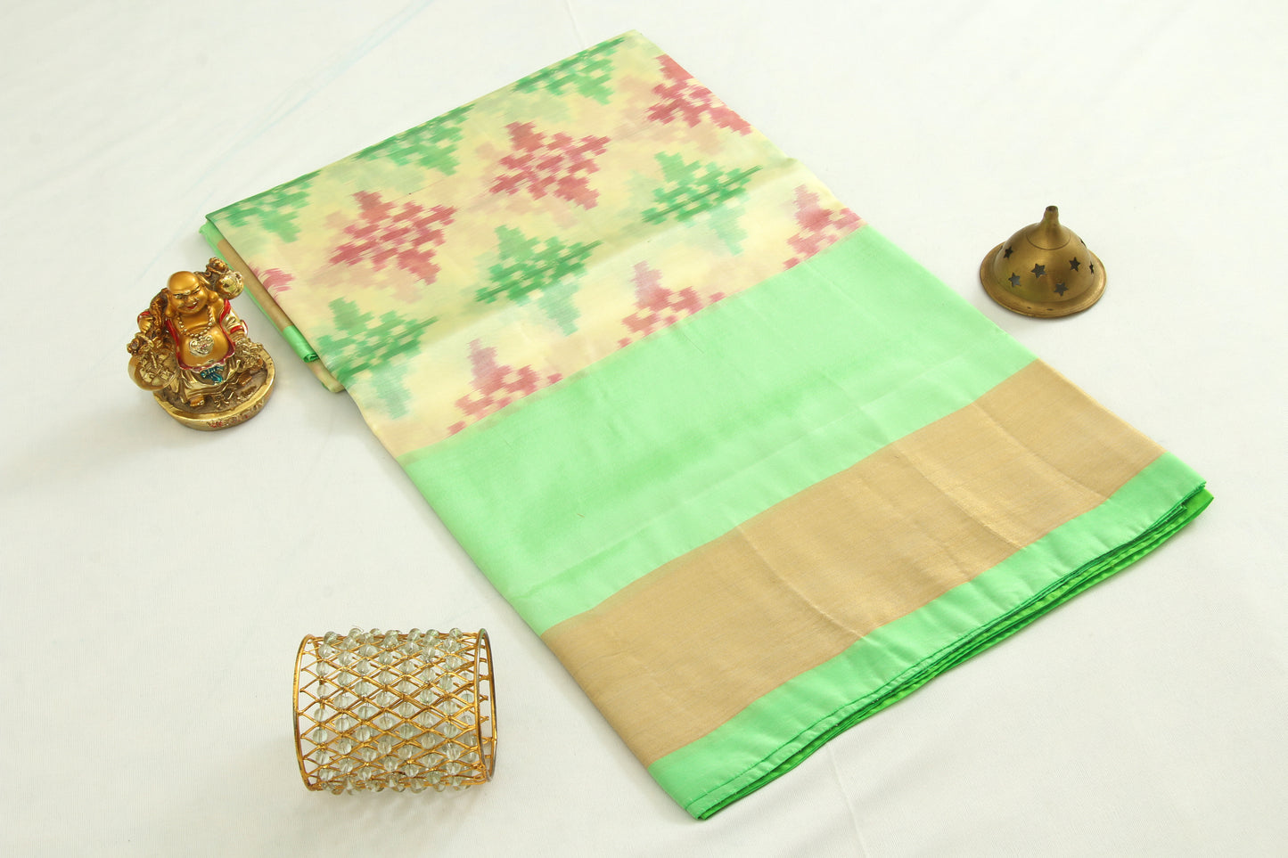 Venkatagiri Full Ikat Semi Silk – Silk cone sarees - P00015
