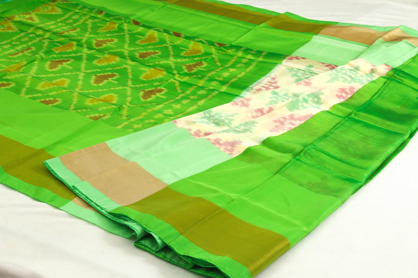 Venkatagiri Full Ikat Semi Silk – Silk cone sarees - P00015