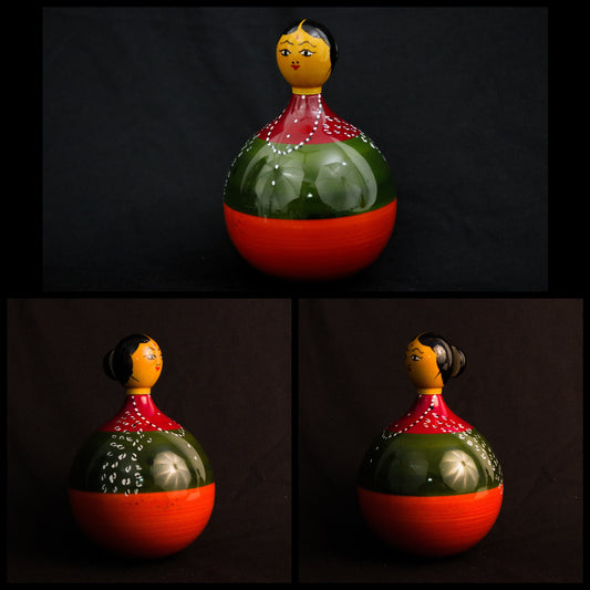 Channapatna Toys –Locally crafted –  Adisinodu - For Kids / Home decoration / Office decor -  5 inches - P00154