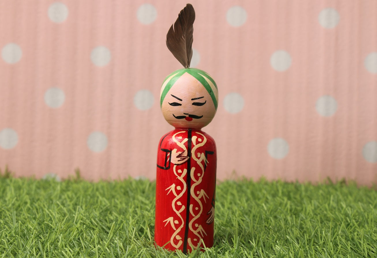 Channapatna wood craft –Locally crafted –Air India– Naturally colored - Perfect for Home decor - P000203/P000204