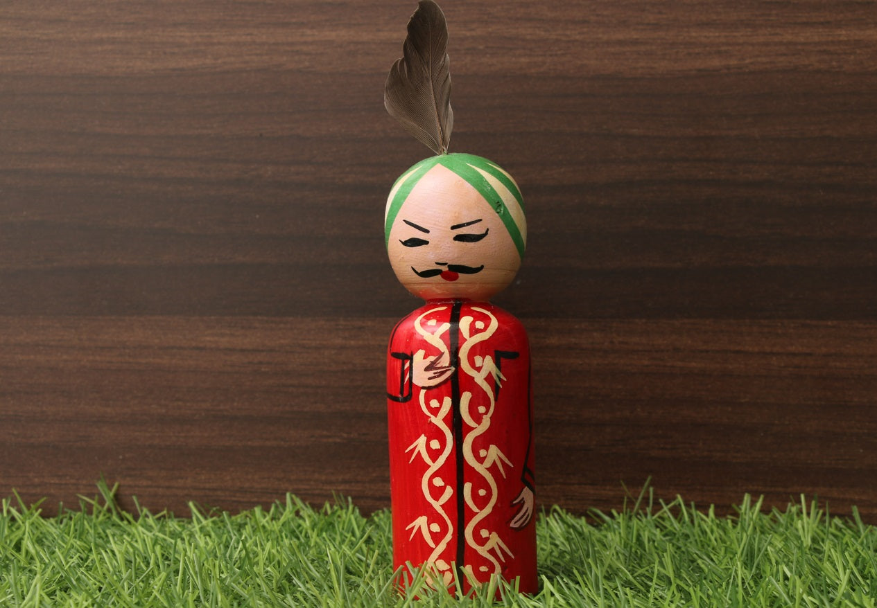 Channapatna wood craft –Locally crafted –Air India– Naturally colored - Perfect for Home decor - P000203/P000204