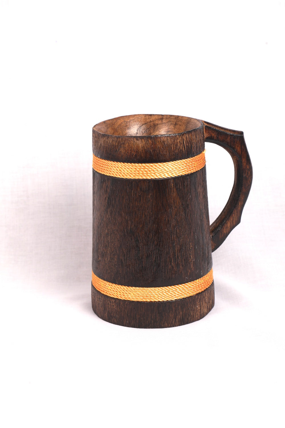 Udayagiri Cutlery -Classic Beer Mug – Wooden – For Home/Bar/Café/Pubs – Made with Bamboo Wood – 6.5 x 4.5 in. – P00020/P00021
