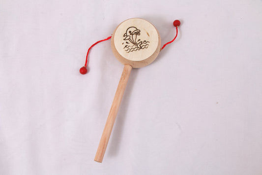 Kondapalli Wooden Toys –Locally crafted –Perfect gift for toddlers – Rattler - Naturally colored – P000314