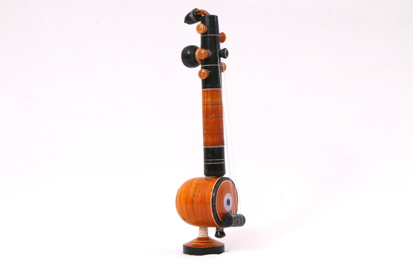 Kondapalli Wooden Craft –Locally crafted –Home décor/ Gifts– Miniature Veena - Naturally colored – P000316 P000317