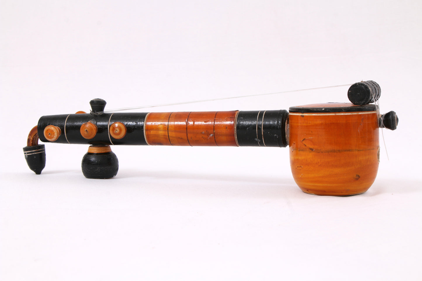 Kondapalli Wooden Craft –Locally crafted –Home décor/ Gifts– Miniature Veena - Naturally colored – P000316 P000317