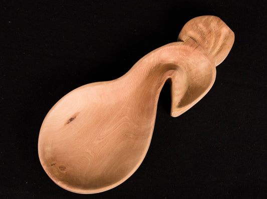 Udayagiri Cutlery - Peacock Tray – Deodar wood – For Home/Restaurants/Café/Pubs – Made with Deodar wood – 11 x 4.5 in. – P00035