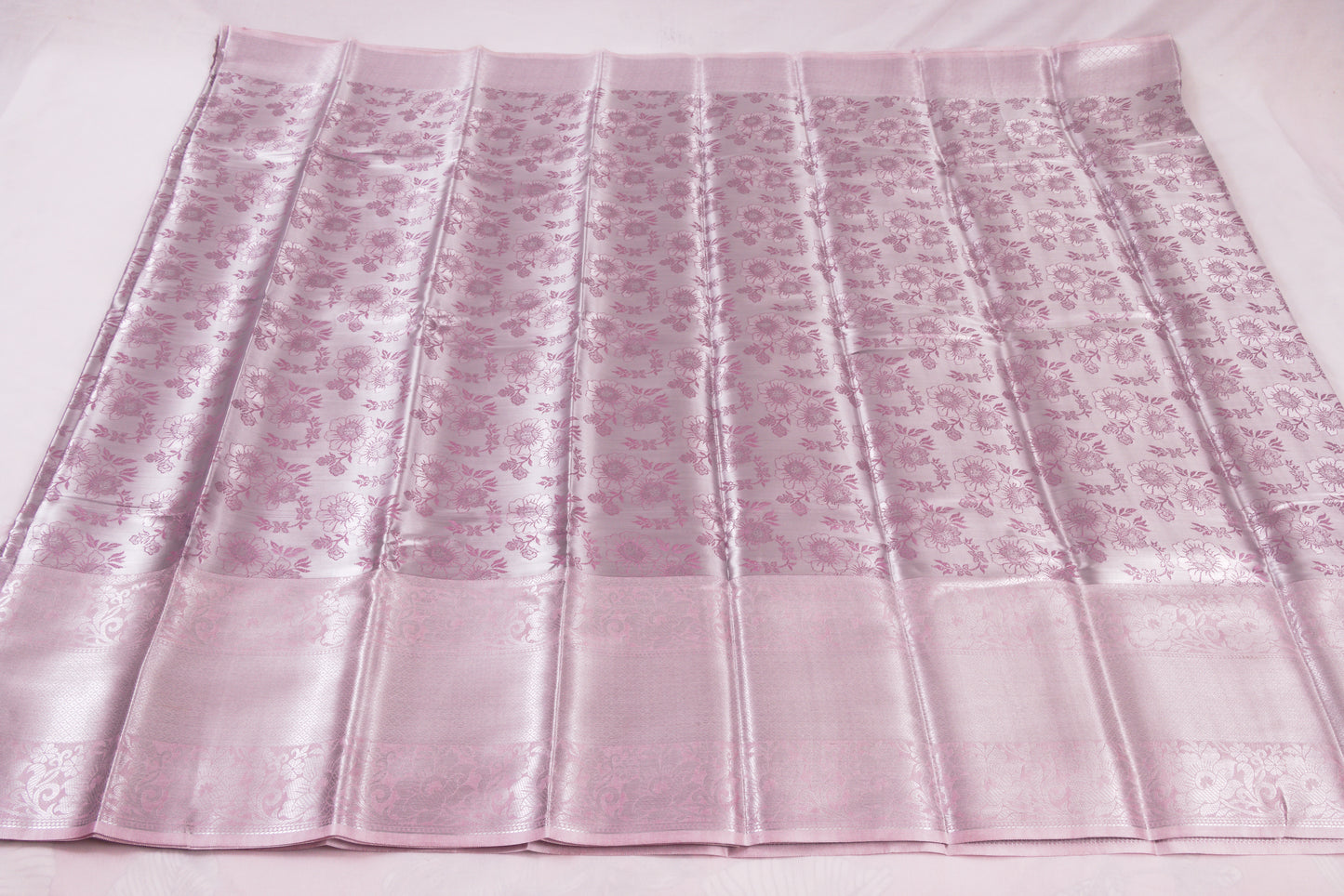 Salem Venpattu Semi Silk Sarees – Opera Mauve – Soft Saree (6.5 Mts) – Fancy border - Soft Silk