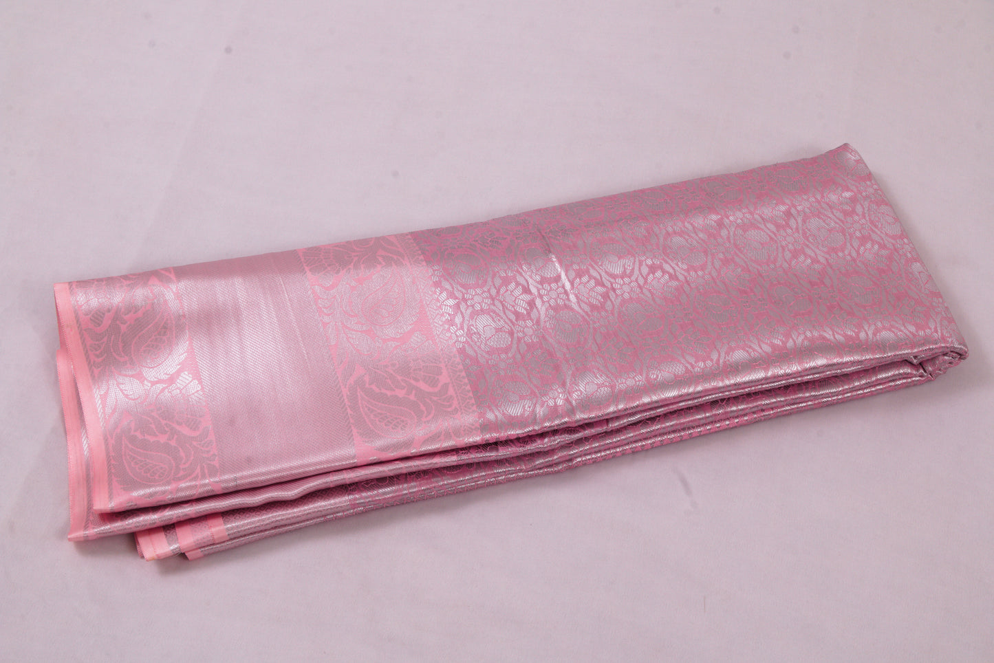 Salem Venpattu Semi Silk Sarees – Turkish Rose – Soft Saree (6.5 Mts) – Fancy border - Soft Silk