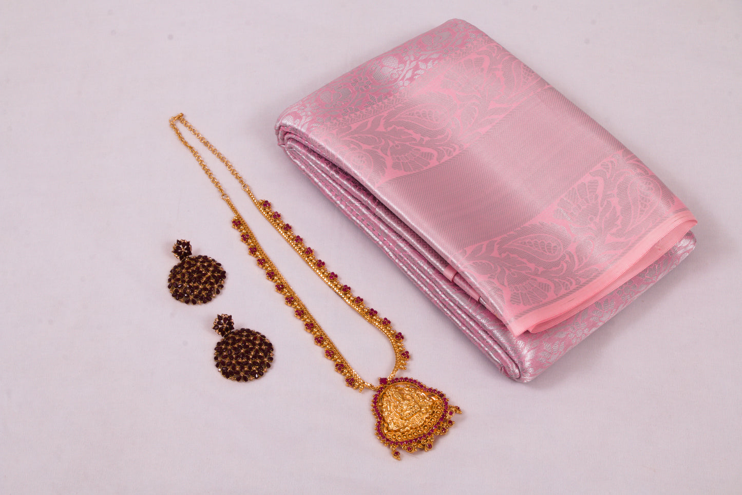 Salem Venpattu Semi Silk Sarees – Turkish Rose – Soft Saree (6.5 Mts) – Fancy border - Soft Silk
