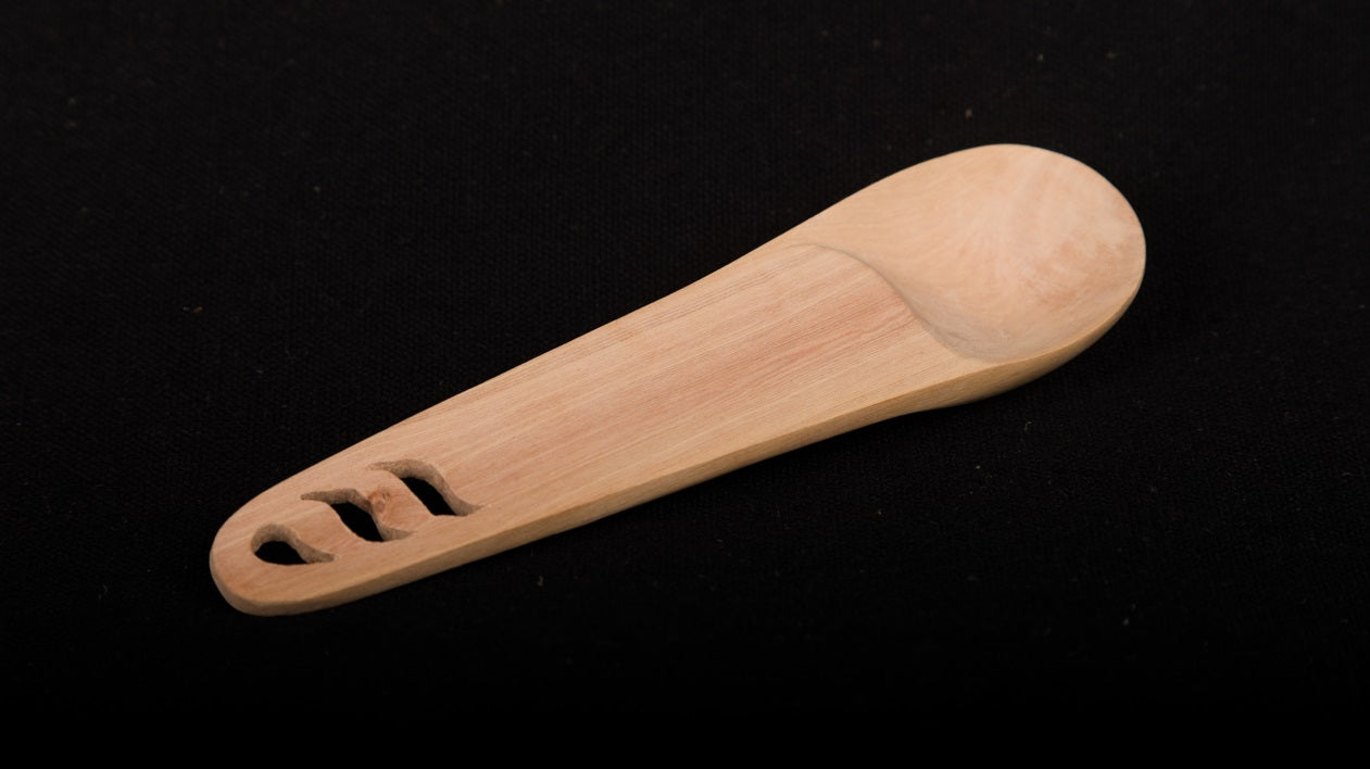 Udayagiri Cutlery – Wooden Spoon – Perfect for Homes/Restaurants– Medium Size - Made with Deodar wood - P00068 – Length - 6 inches