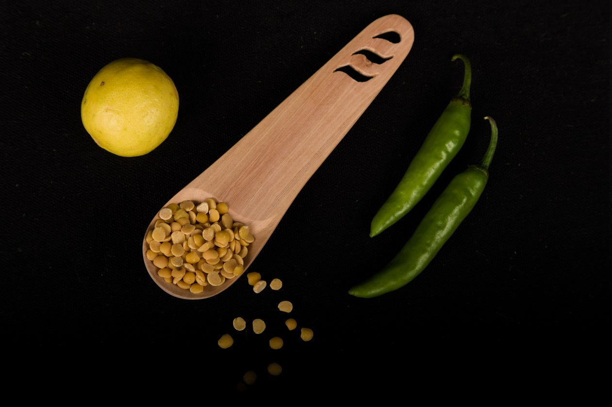 Udayagiri Cutlery – Wooden Spoon – Perfect for Homes/Restaurants– Medium Size - Made with Deodar wood - P00068 – Length - 6 inches