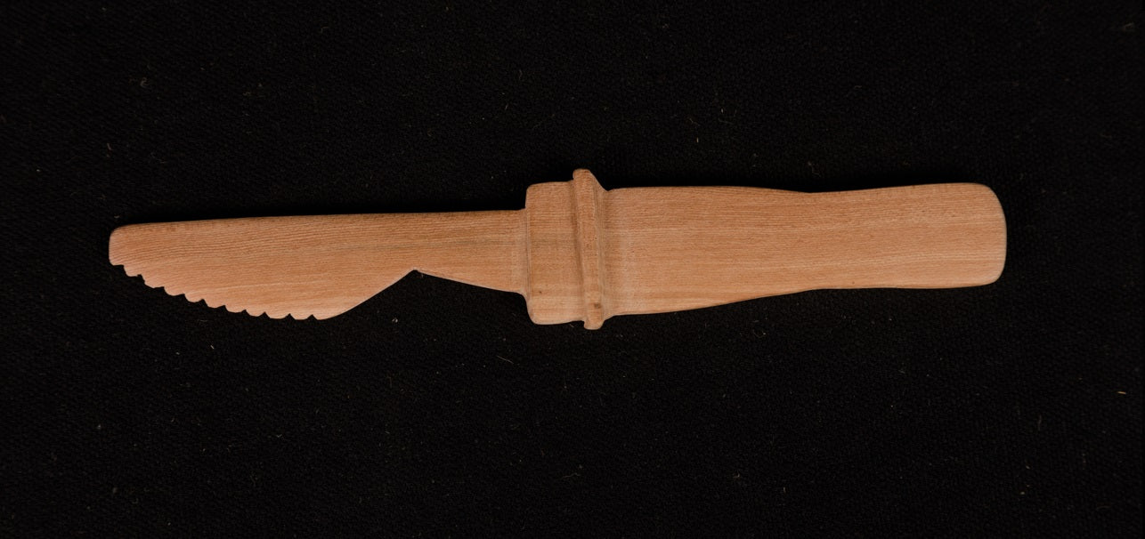 Udayagiri Cutlery – Wooden dining knife – Perfect for Homes/Restaurants– Medium Size - Made with Deodar wood - P00070 P00071 – Length - 7 inches