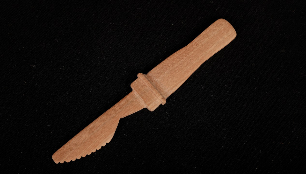 Udayagiri Cutlery – Wooden dining knife – Perfect for Homes/Restaurants– Medium Size - Made with Deodar wood - P00070 P00071 – Length - 7 inches