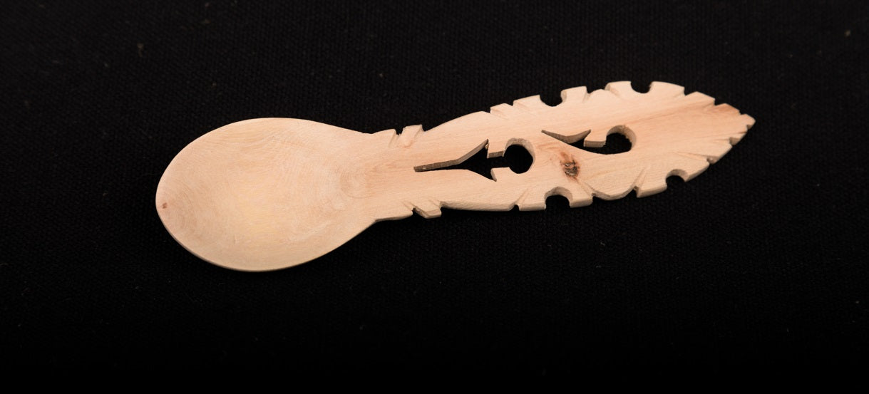 Udayagiri Cutlery – Wooden spoon – Perfect for serving ice cream in Homes/Restaurants– small size - Made with Deodar wood - P00072 – Length - 5 inches