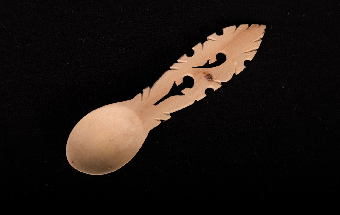 Udayagiri Cutlery – Wooden spoon – Perfect for serving ice cream in Homes/Restaurants– small size - Made with Deodar wood - P00072 – Length - 5 inches