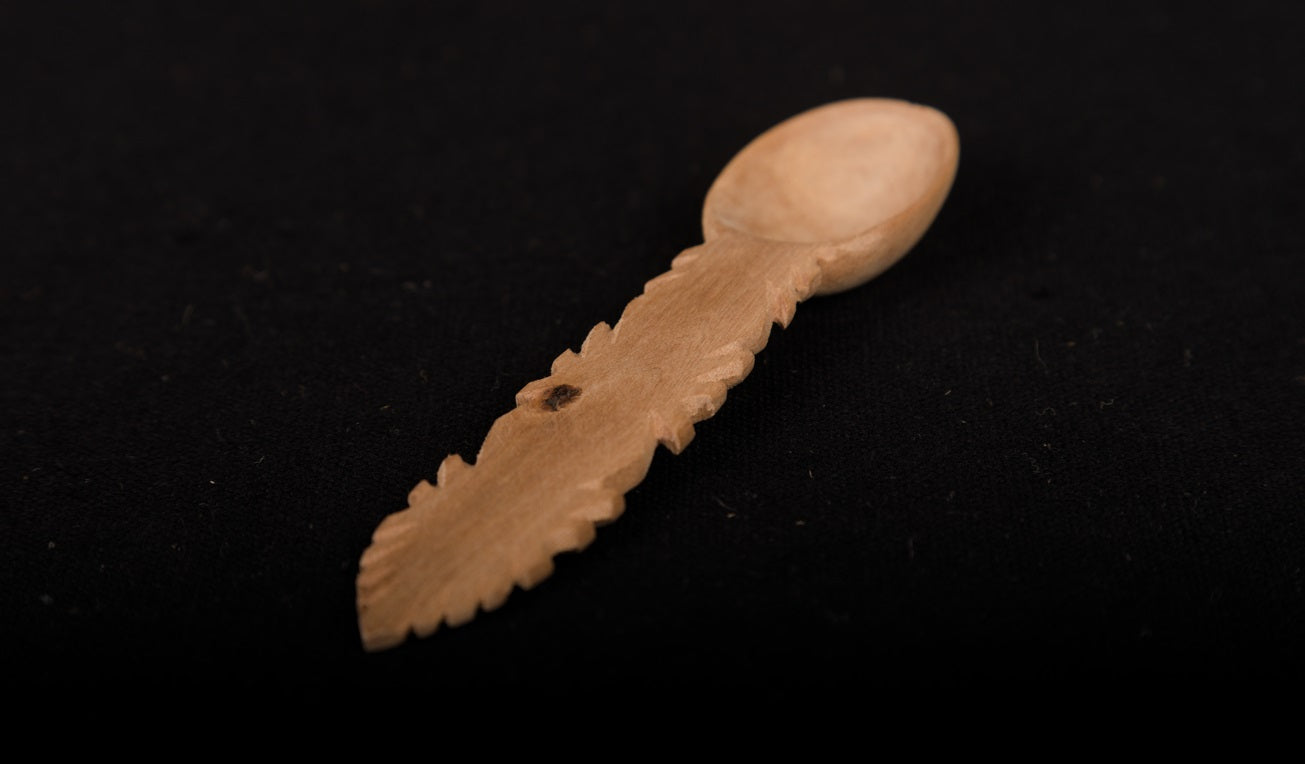 Udayagiri Cutlery – Wooden spoon – Perfect for serving ice cream in Homes/Restaurants– small size - Made with Deodar wood - P00073 – Length - 5 inches