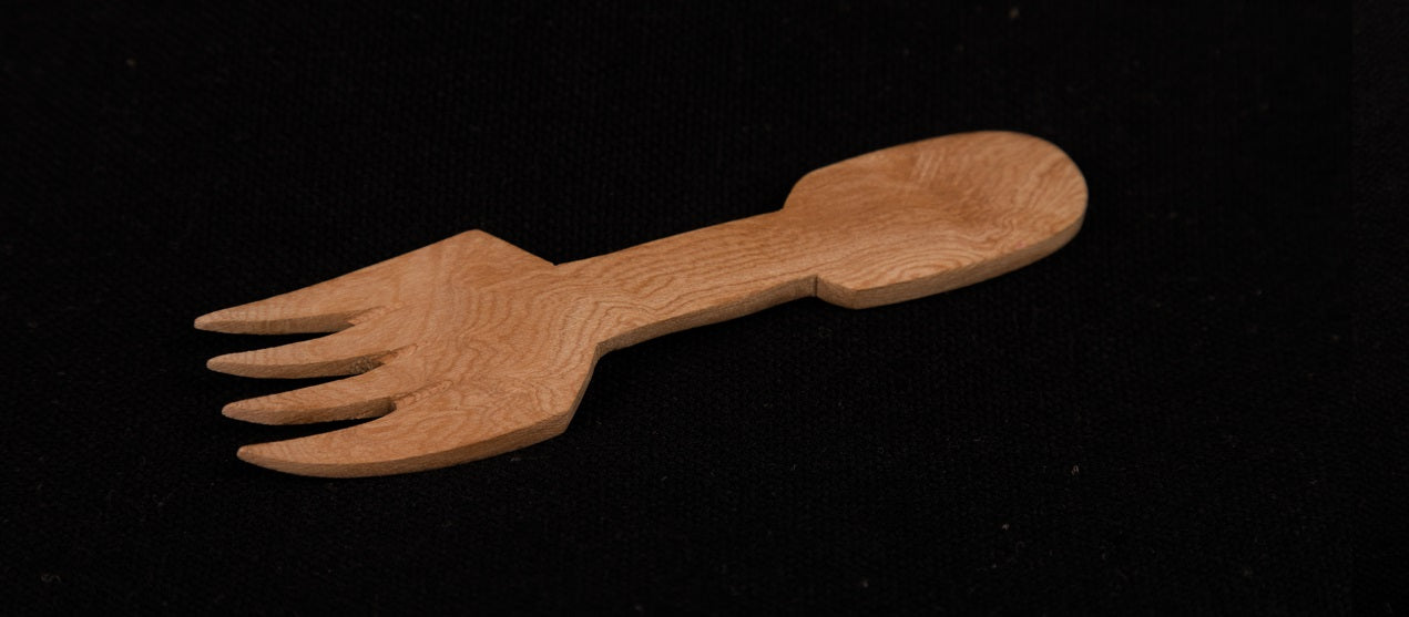 Udayagiri Cutlery – Wooden mini fork – Perfect for serving fruits in Homes/Restaurants– small size - Made with Deodar wood - Single mini fork - P00079/80/81 – Length - 4 inches