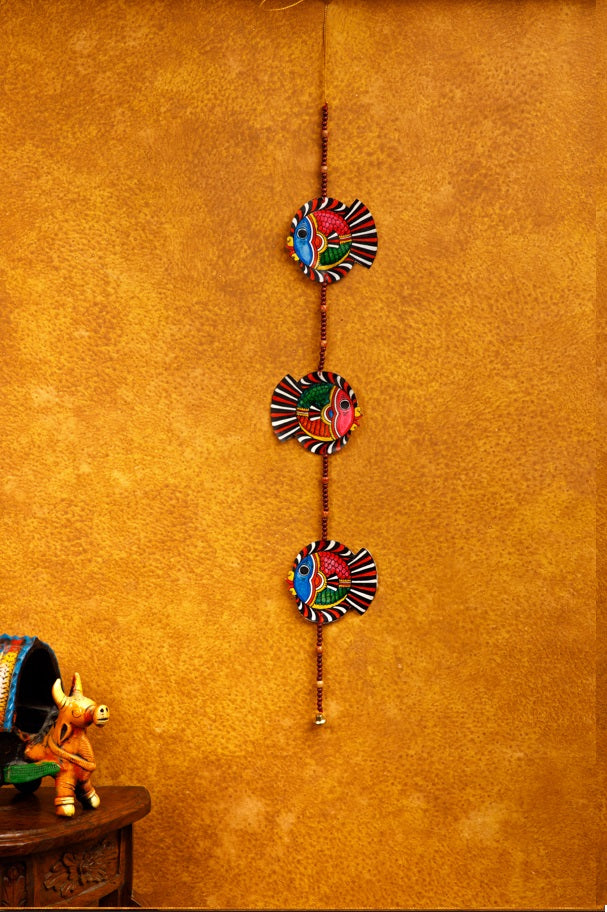 Nimmalkunta Tholu Bommalu – Wall Hangings- Fish artwork– For Home Décor - P00092 93