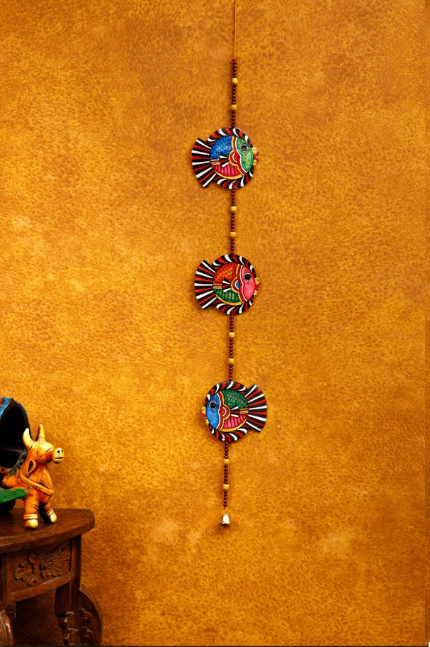 Nimmalkunta Tholu Bommalu – Wall Hangings- Fish artwork– For Home Décor - P00092 93