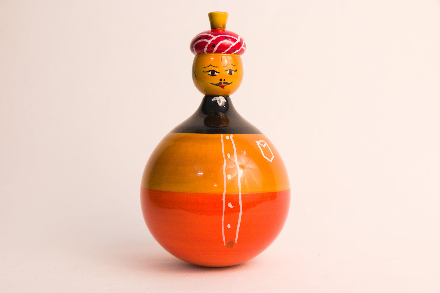 Channapatna Toys –Locally crafted –  Adisinodu - 5 inch height- For Kids / Home decoration / Office decor -  P00154 / P00155