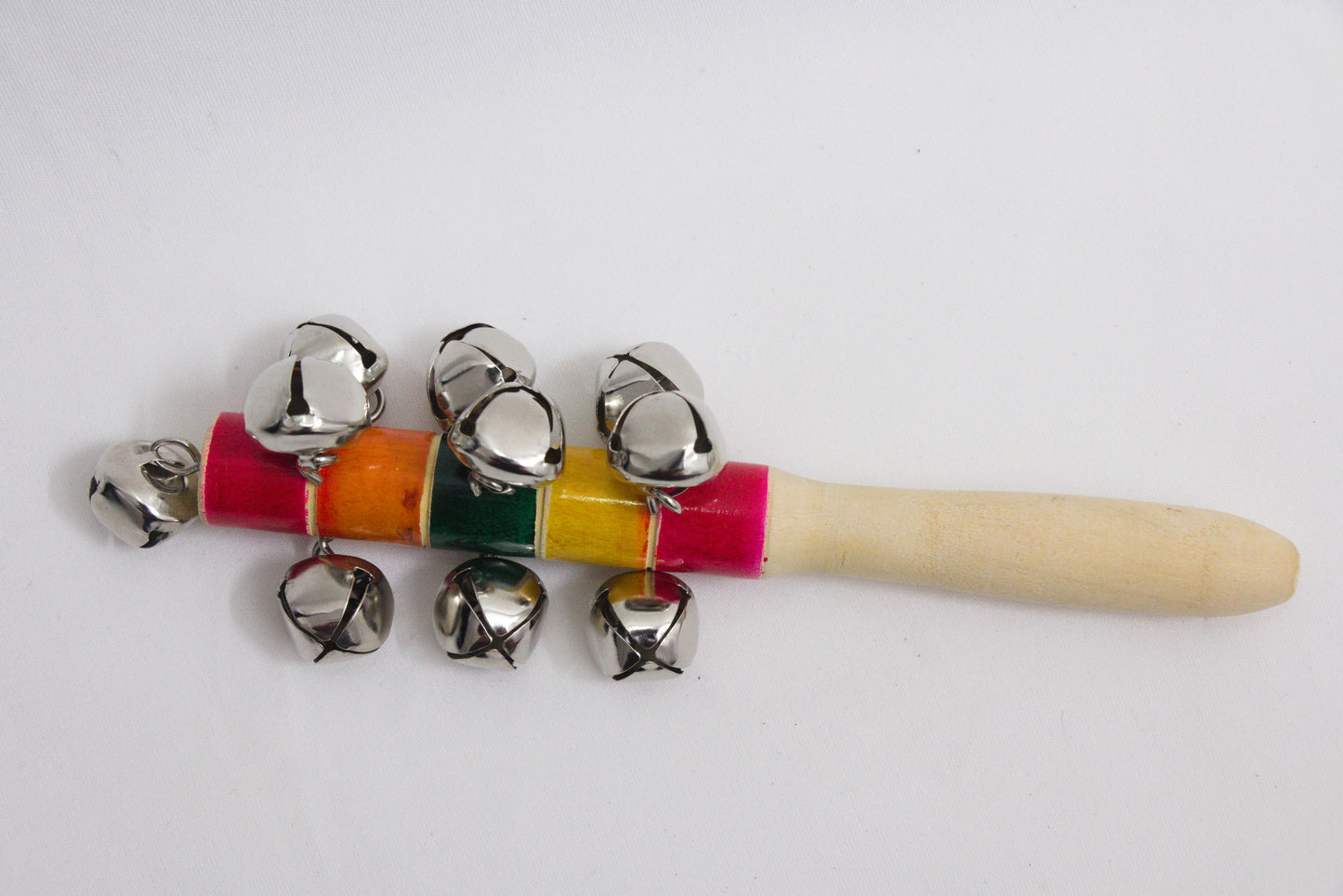 Channapatna Toys –Locally crafted –  Wooden rattle for newborn / toddlers – Length – 8 inches -   P000196