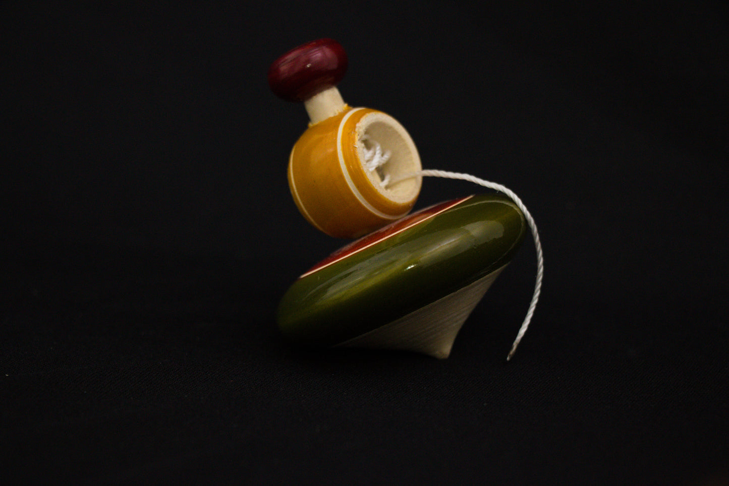 Channapatna Toys –  Wooden Riveting Top -  For Kids– P000215