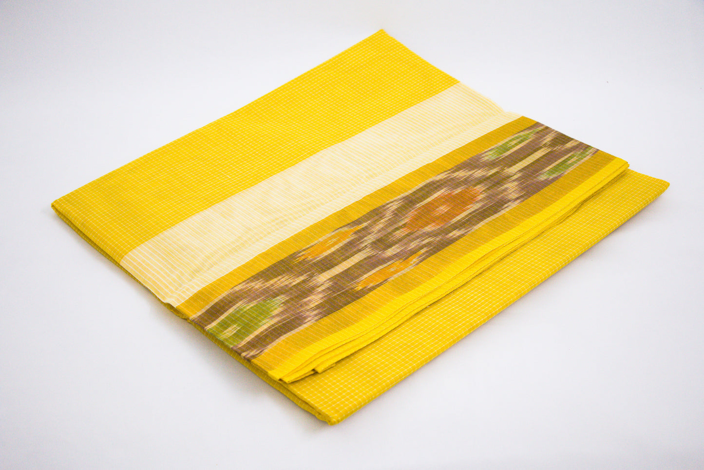 Venkatagiri Ikat Cotton Sarees with Pochampally Ikat border – 100% Cotton Sarees – Perfect for all occasions – P000235