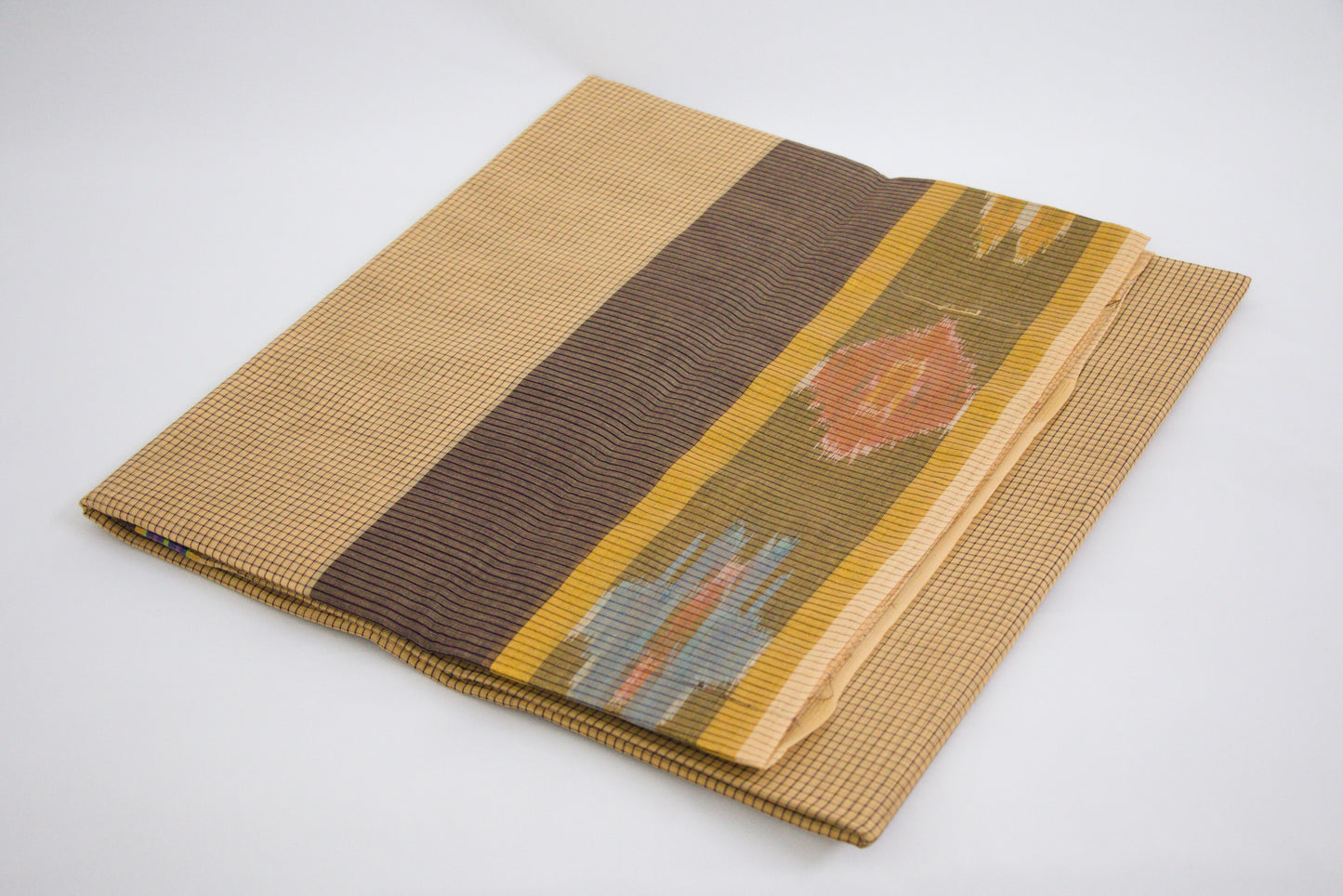 Venkatagiri Ikat Cotton Sarees with Pochampally Ikat border – 100% Cotton Sarees – Perfect for all occasions – P000237