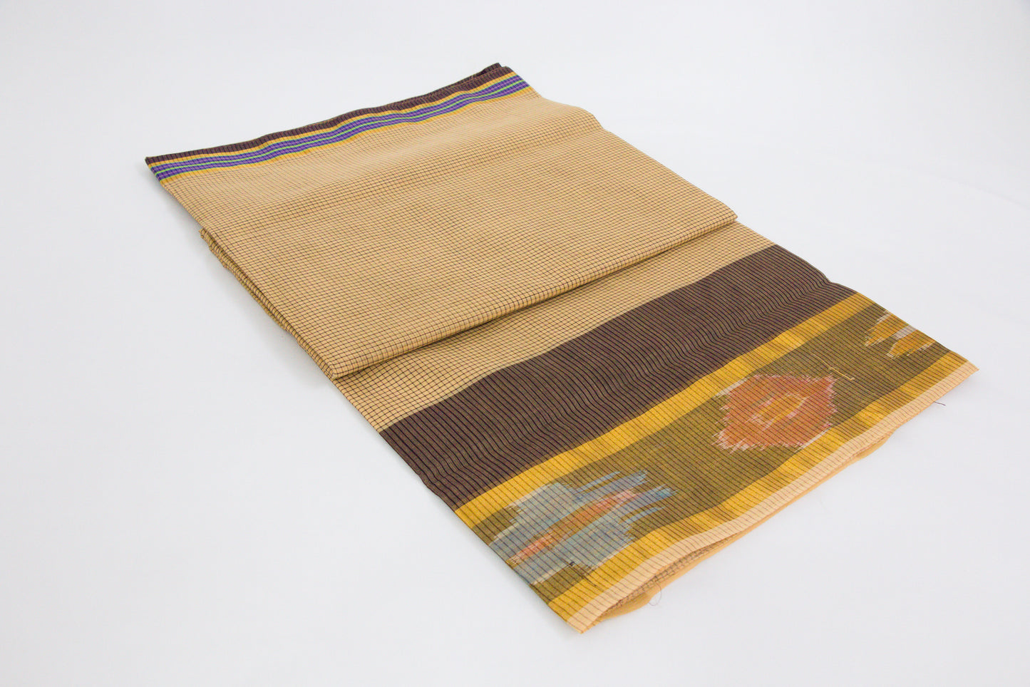 Venkatagiri Ikat Cotton Sarees with Pochampally Ikat border – 100% Cotton Sarees – Perfect for all occasions – P000237
