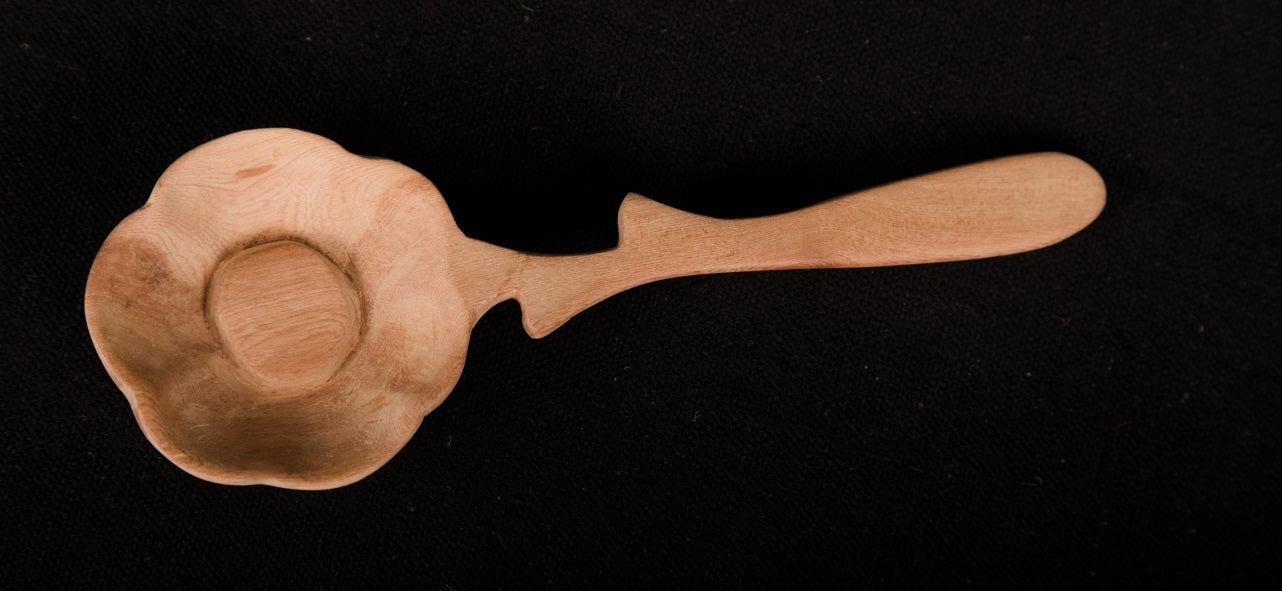 Udayagiri Cutlery – Lotus Flower Spoon – Deodar wood – For Home/Restaurants – Made with Deodar wood – 9.5 x 3 in. – P00040 P00041
