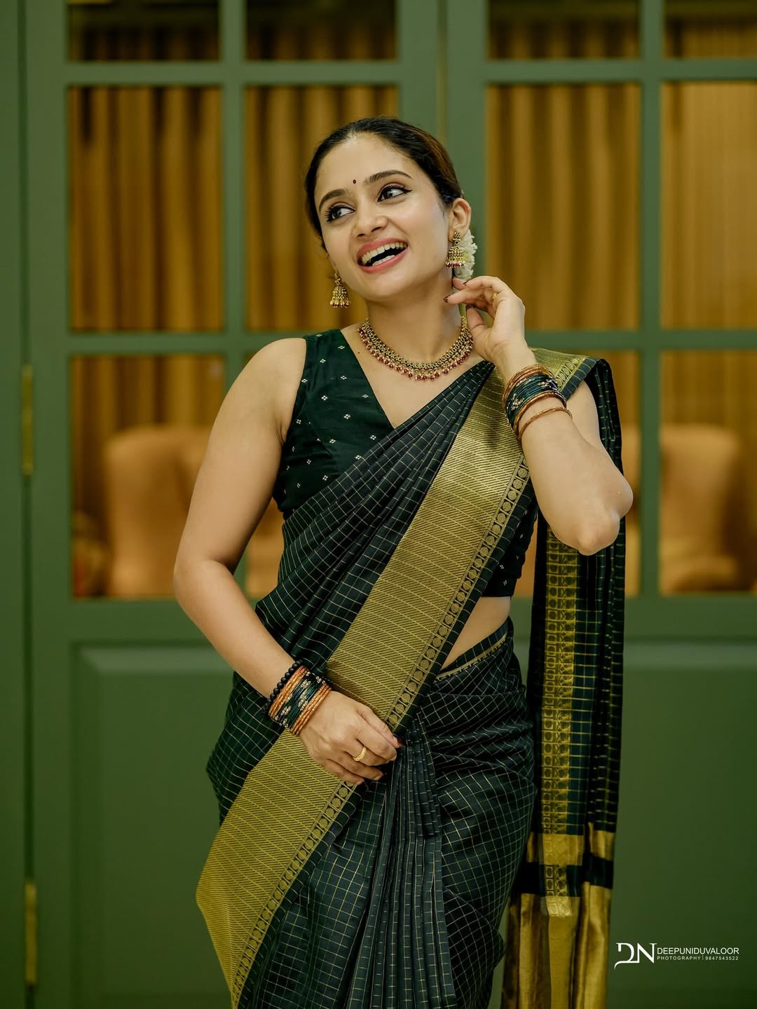 Soft Banarasi Semi Katan saree crafted with intricate gold zari weaving, traditional motifs, and classic Banarasi craftsmanship