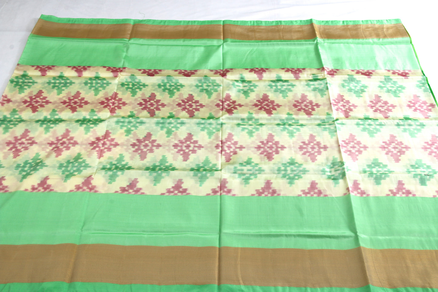 Venkatagiri Full Ikat Semi Silk – Silk cone sarees - P00015