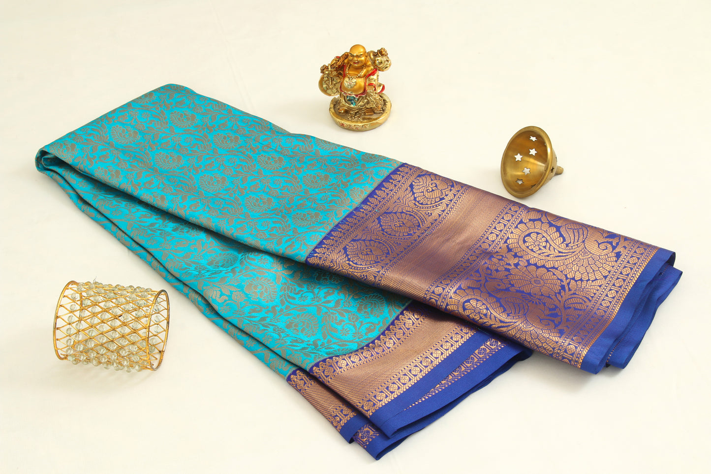 Dharmavaram Pattu Silk Saree – Art Silk -Big border – Kadiyal Kuttu – Zari brocade saree - P00112