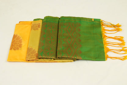 Kanchipuram Pattu Silk Saree – Semi Silk –Box Bhutta Saree- P000140A