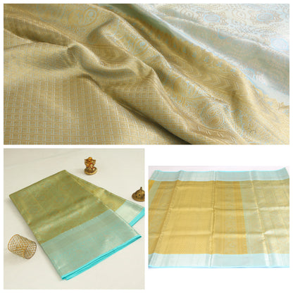 Original – 100% Pure Mulberry Silk  - Dharmavaram Pattu Silk Saree – Hand woven and handmade zari work – P00108