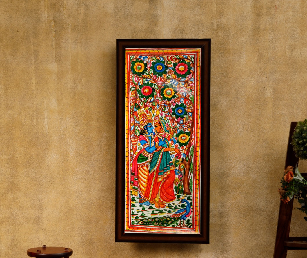 Nimmalkunta Tholu Bommalu – Exclusive Wall Paintings – Krishna –  No Frame included - For Home Décor -  P000107