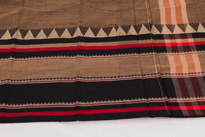 Narayanpet Cotton sarees – Roman Coffee - 100% Cotton Sarees – Perfect for all occasions – P000353