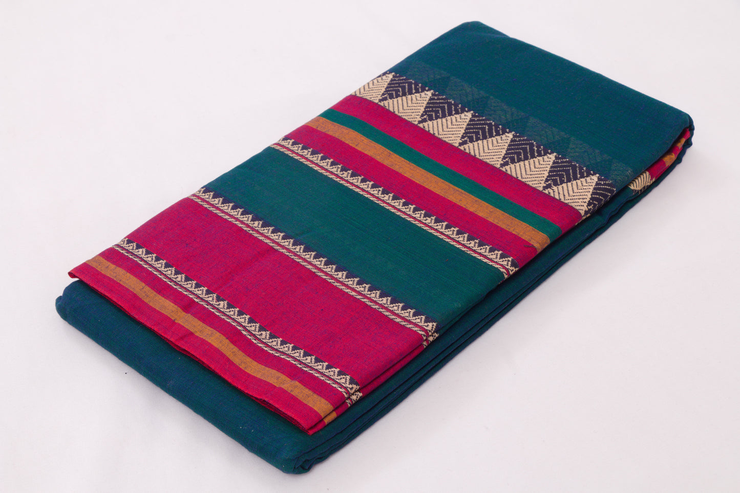 Narayanpet Cotton sarees – Sherpa Blue - 100% Cotton Sarees – Perfect for all occasions – P000355