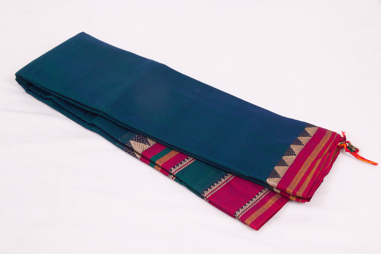 Narayanpet Cotton sarees – Sherpa Blue - 100% Cotton Sarees – Perfect for all occasions – P000355