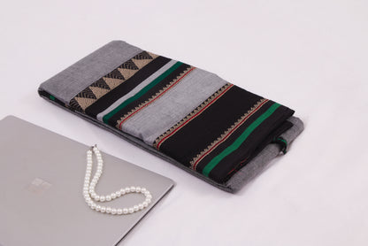 Narayanpet Cotton sarees – Regent Grey - 100% Cotton Sarees – Perfect for all occasions – P000356