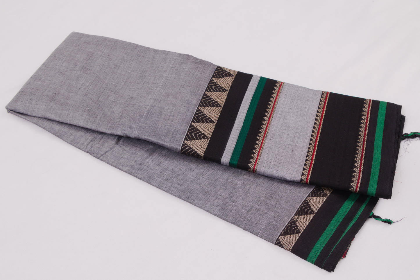 Narayanpet Cotton sarees – Regent Grey - 100% Cotton Sarees – Perfect for all occasions – P000356