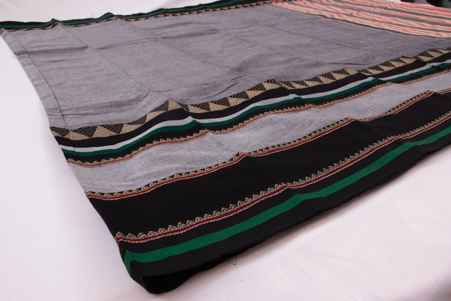 Narayanpet Cotton sarees – Regent Grey - 100% Cotton Sarees – Perfect for all occasions – P000356