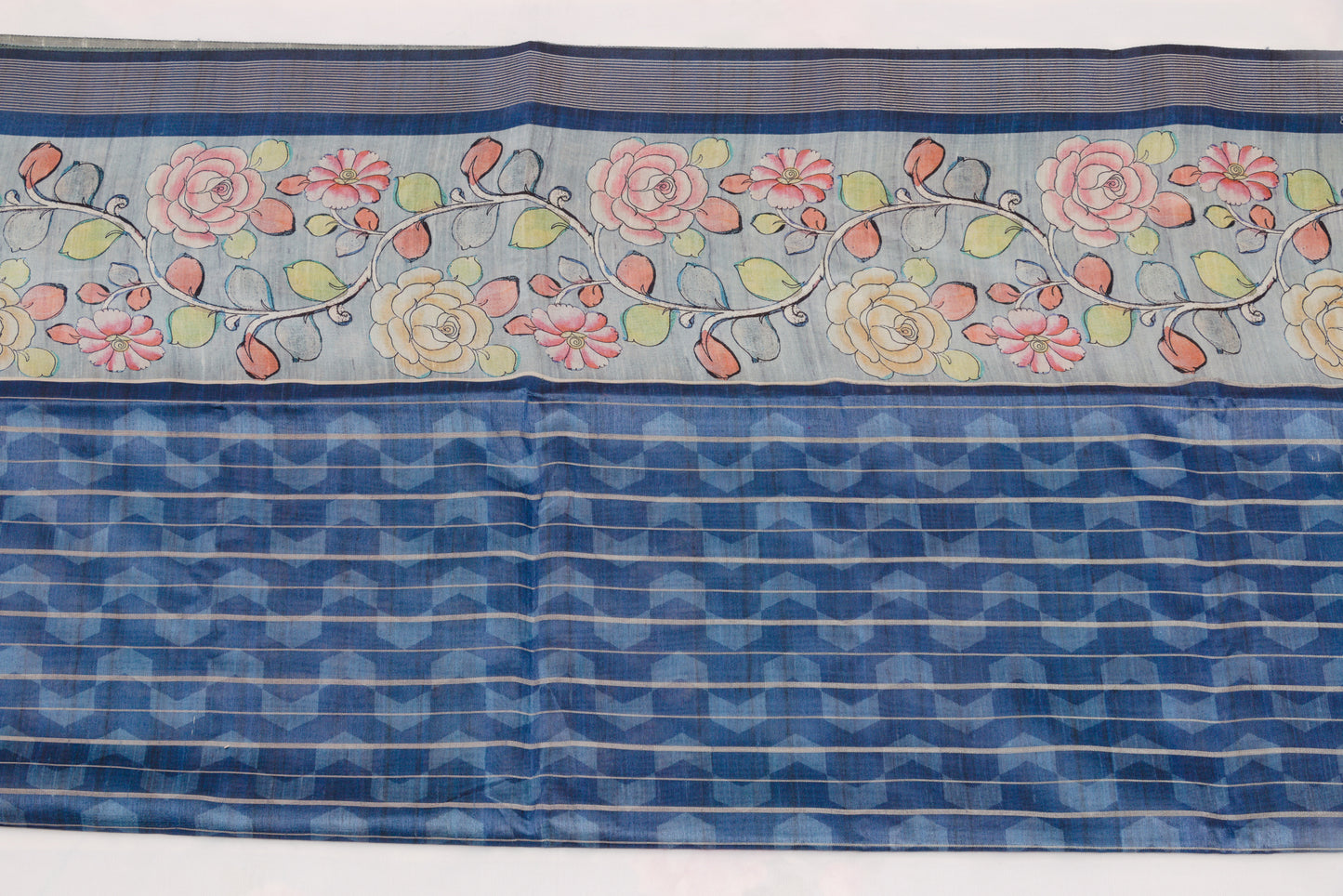 Traditional Kovai Tussar silk saree with lightweight drape and elegant finish