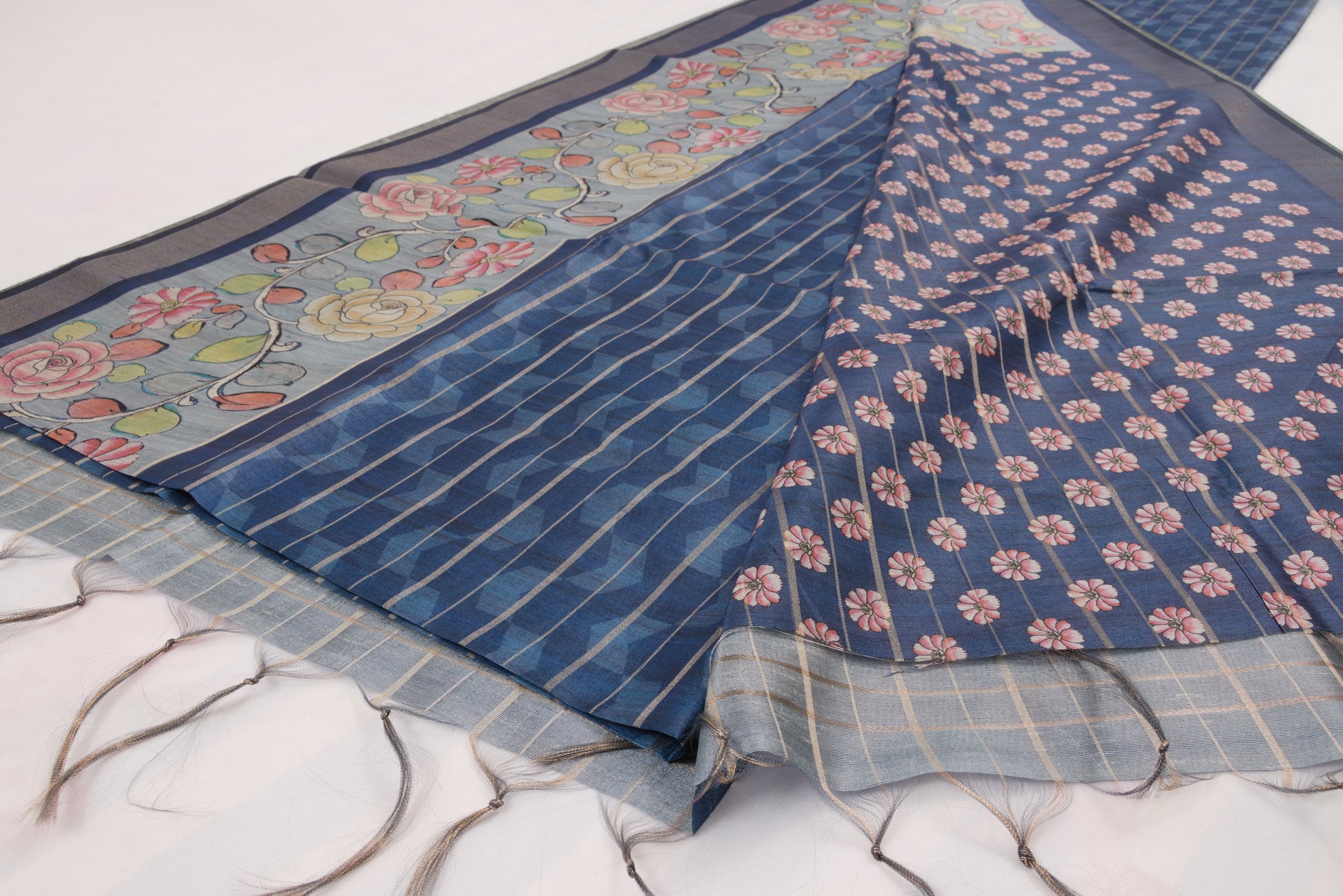 Authentic Kovai Tussar silk saree crafted in Coimbatore weaving clusters