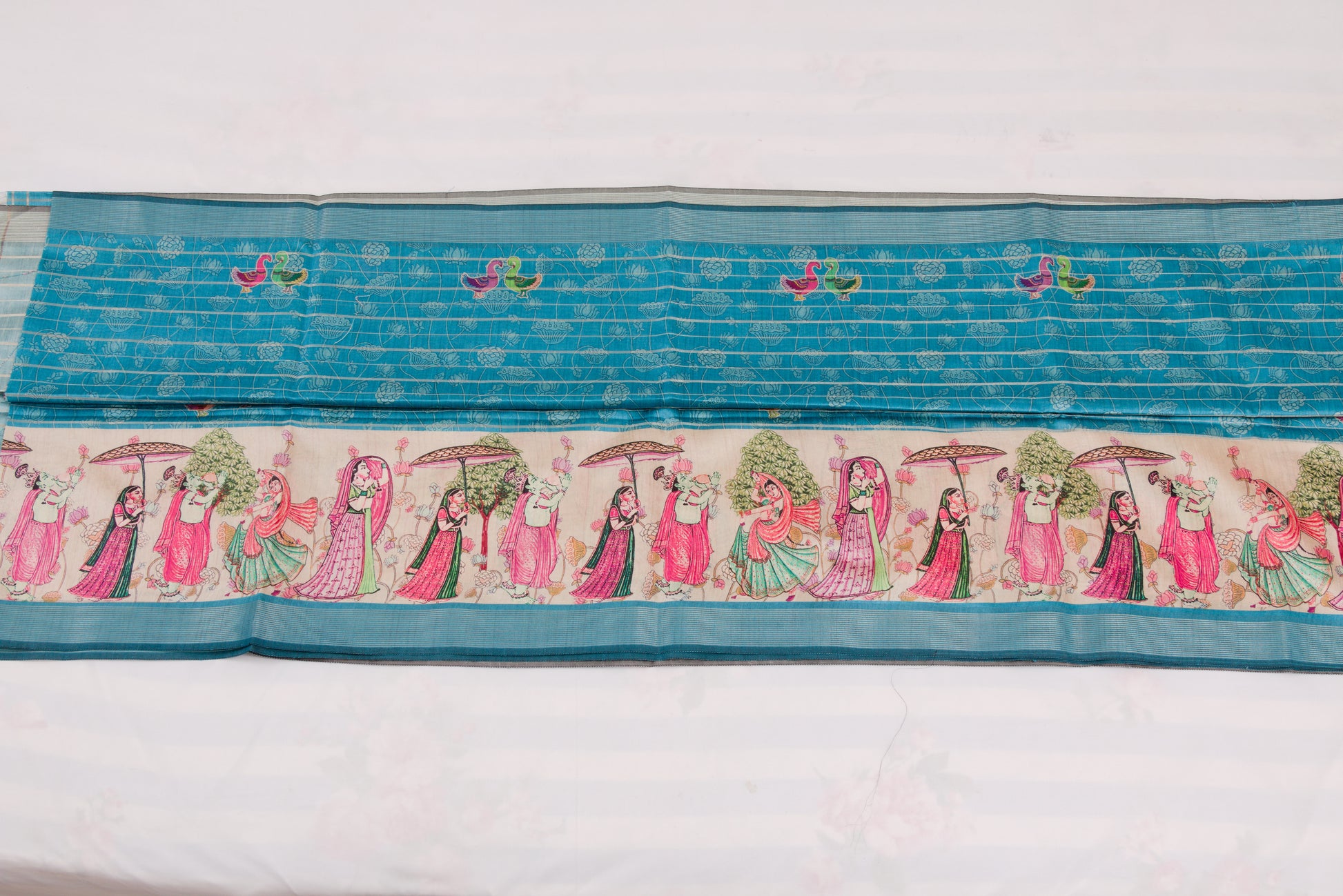 Traditional Kovai Tussar silk saree with lightweight drape and elegant finish