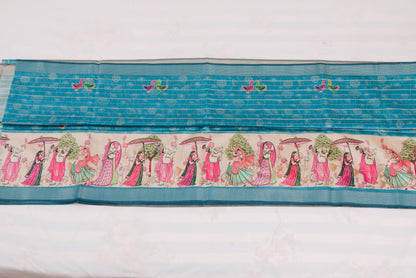 Traditional Kovai Tussar silk saree with lightweight drape and elegant finish