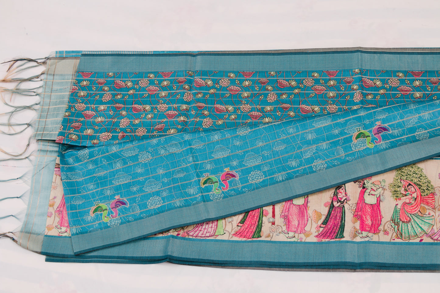 Authentic Kovai Tussar silk saree crafted in Coimbatore weaving clusters